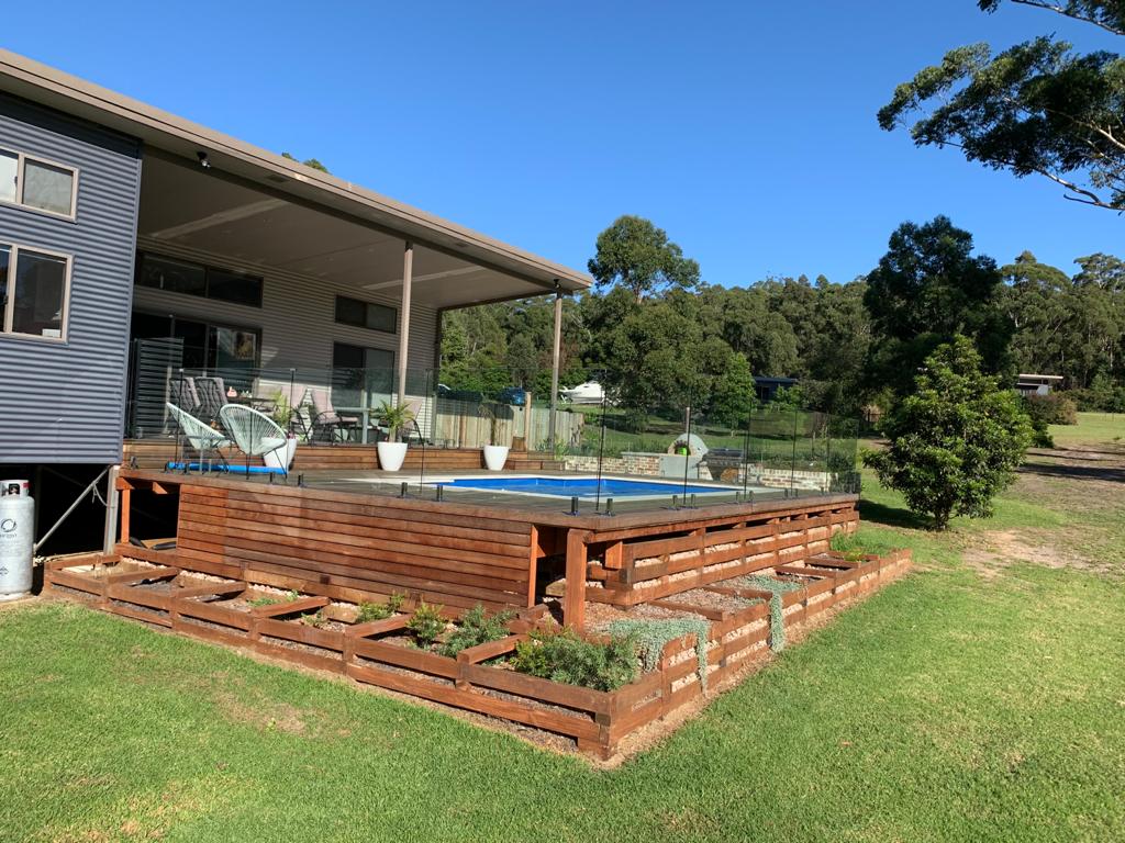 Plants of backyard — Pool Cover Systems in Nowra, NSW