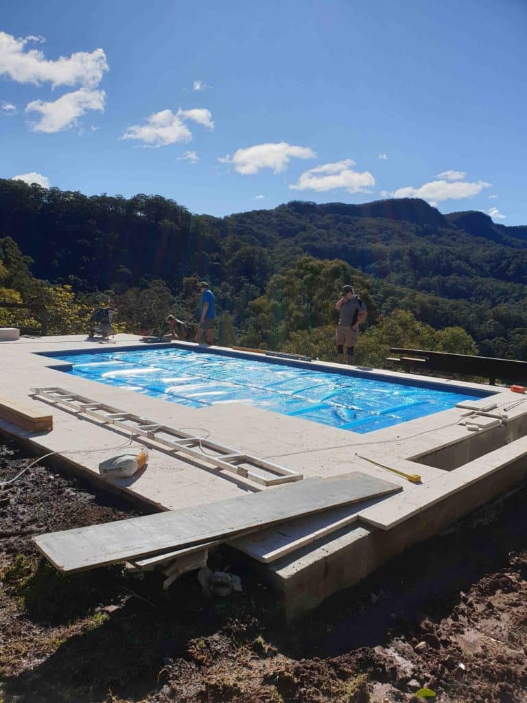 Installing Flooring in Pool — Pool Cover Systems in Nowra, NSW