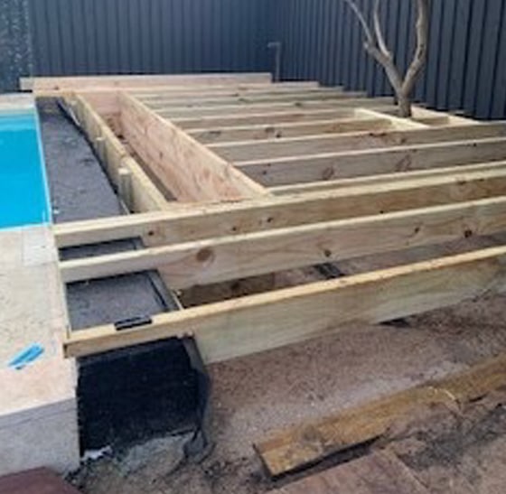 Under deck installation — Pool Cover Systems in Nowra, NSW