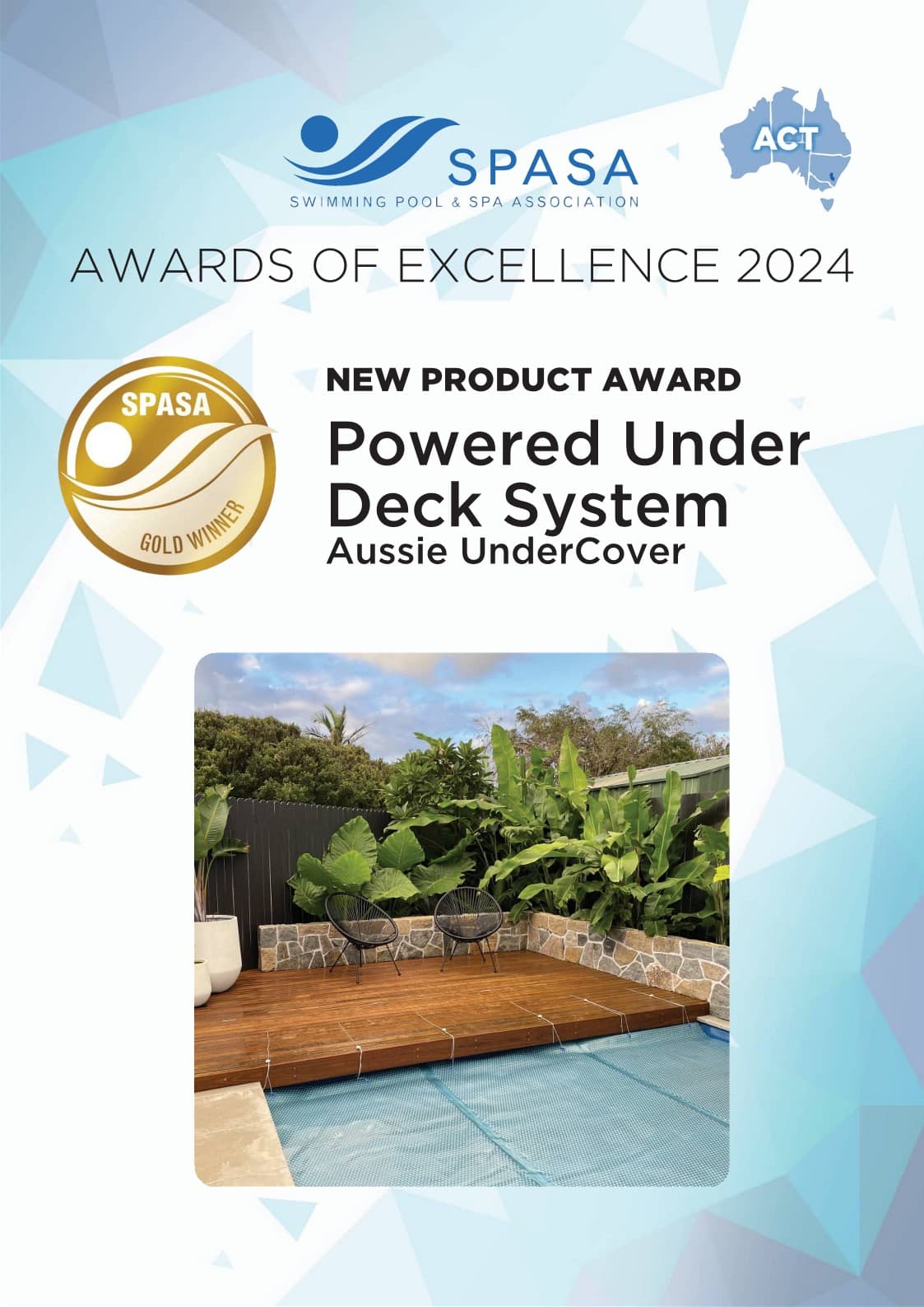 SPASA Gold Winner 2024 - New Product Award ACT - Aussie UnderCover