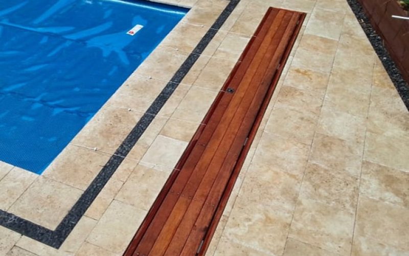Wood Style Pool Cover System — Pool Cover Systems in Nowra, NSW